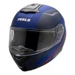 capacete articulado peels tr1 control azul fosco e marinho 56 (mp)