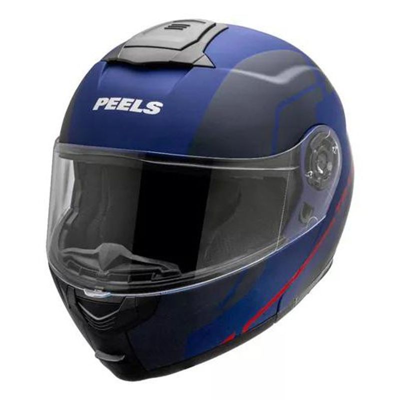 capacete articulado peels tr1 control azul fosco e marinho 56 (mp)