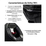 capacete articulado peels tr1 control azul fosco e marinho 58 (mp)