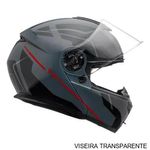capacete articulado peels tr1 control grafite e preto 56 (mp)