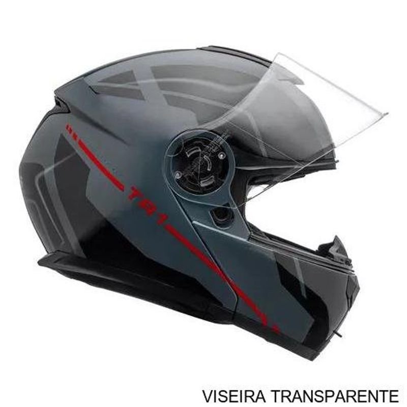 capacete articulado peels tr1 control grafite e preto 56 (mp)