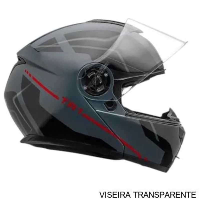 capacete articulado peels tr1 control grafite e preto 60 (mp)