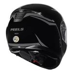 capacete articulado peels tr1 nkd preto brilho e grafite 60 (mp)