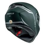 capacete articulado peels tr1 nkd verde militar fosco e prata 62 (mp)
