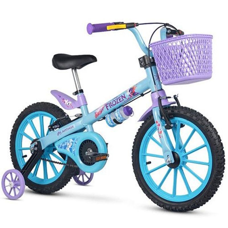 bicicleta infantil aro 16 nathor frozen