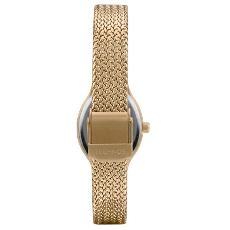 relógio feminino technos dourado 2035nct/1p