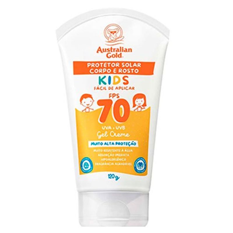 protetor solar kids australian gold fps 70 120g