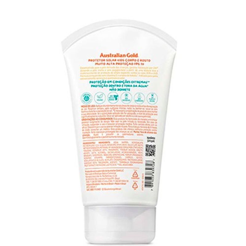 protetor solar kids australian gold fps 70 120g