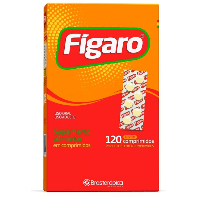 fígaro suplemento alimantar 120 comprimidos brasterápica