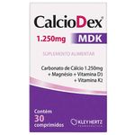 calciodex mdk 30 comprimidos suplemento cálcio magnésio vitaminas d3 k2 hertz
