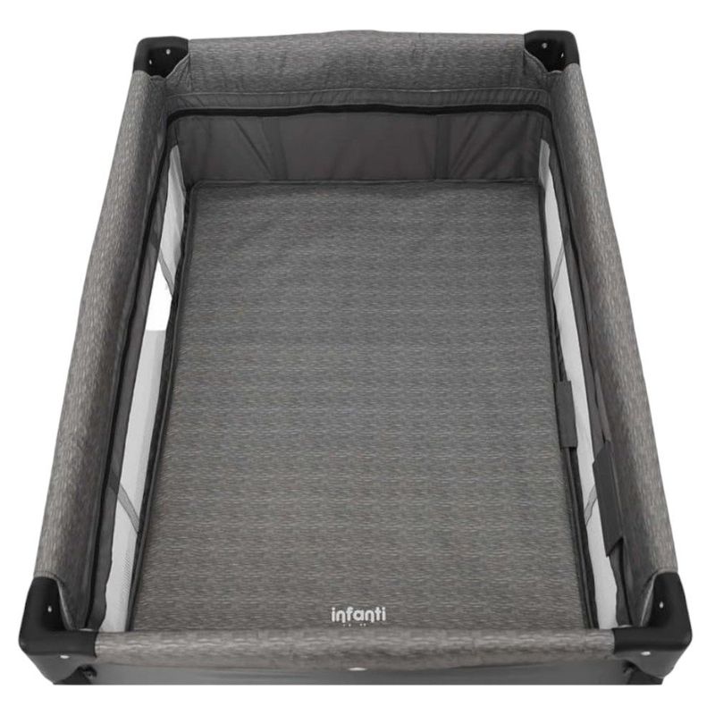 berço portátil infanti hello desmontável até 18kg imp02442 cinza risca (mp)