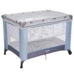 berço fit portátil voyage desmontável até 15kg com mosquiteiro imp01723 azul geo (mp)