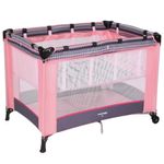 berço fit portátil voyage desmontável até 15kg com mosquiteiro imp01724 rosa geo (mp)