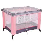 berço fit portátil voyage desmontável até 15kg com mosquiteiro imp01724 rosa geo (mp)