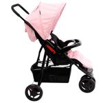 carrinho de bebê delta voyage até 15kg imp02304 rosa mescla (mp)