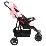 carrinho de bebê delta voyage até 15kg imp02304 rosa mescla (mp)