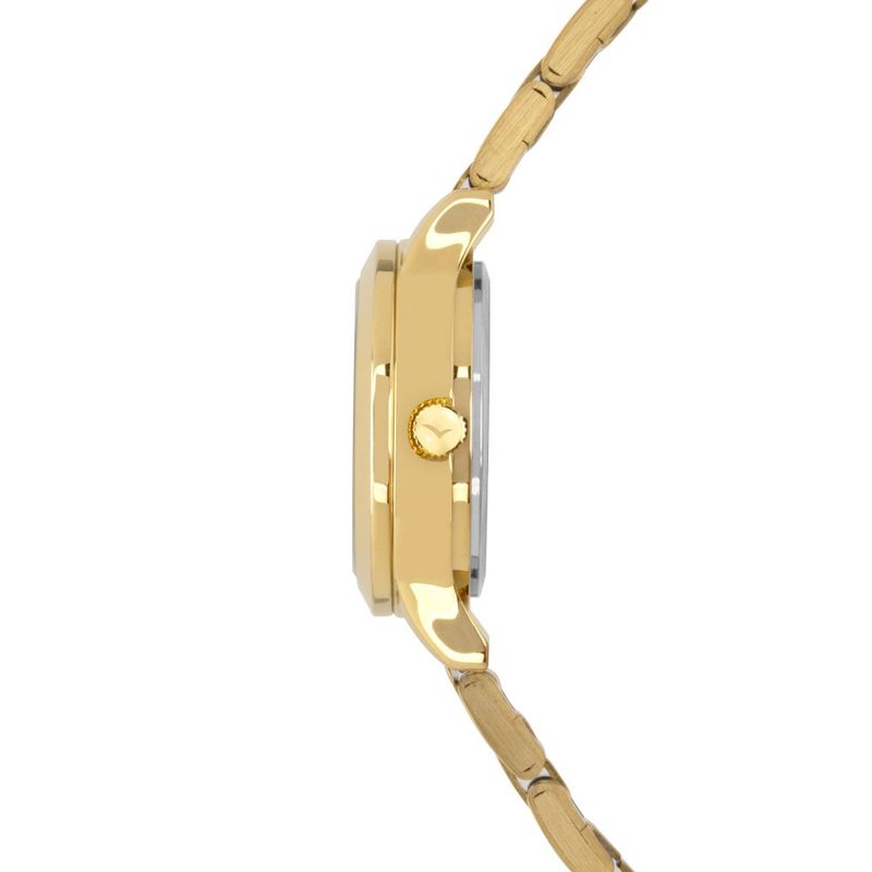 kit relógio feminino condor dourado co2035npg/k4k