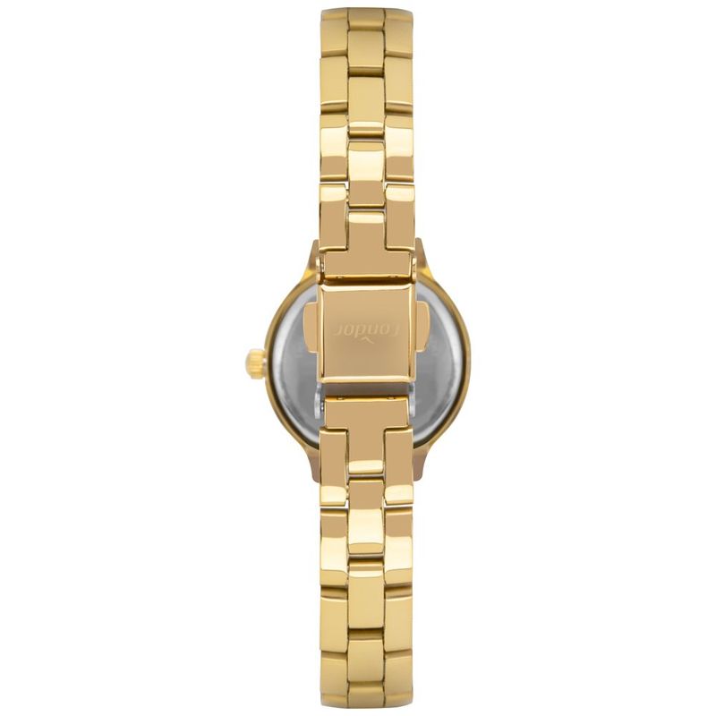 kit relógio feminino condor dourado co2035npg/k4k