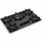 cooktop 5 bocas mueller superautomático preto 601270003