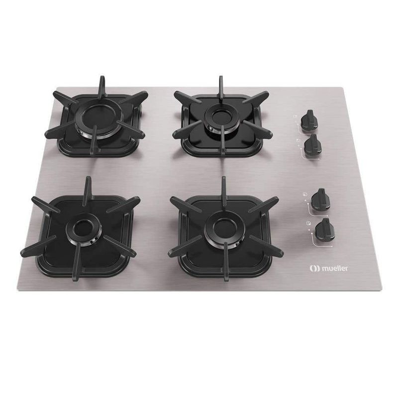 cooktop mueller 4 bocas mcg4bk alumínio