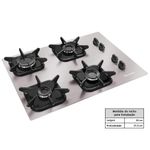 cooktop mueller 4 bocas mcg4bk alumínio