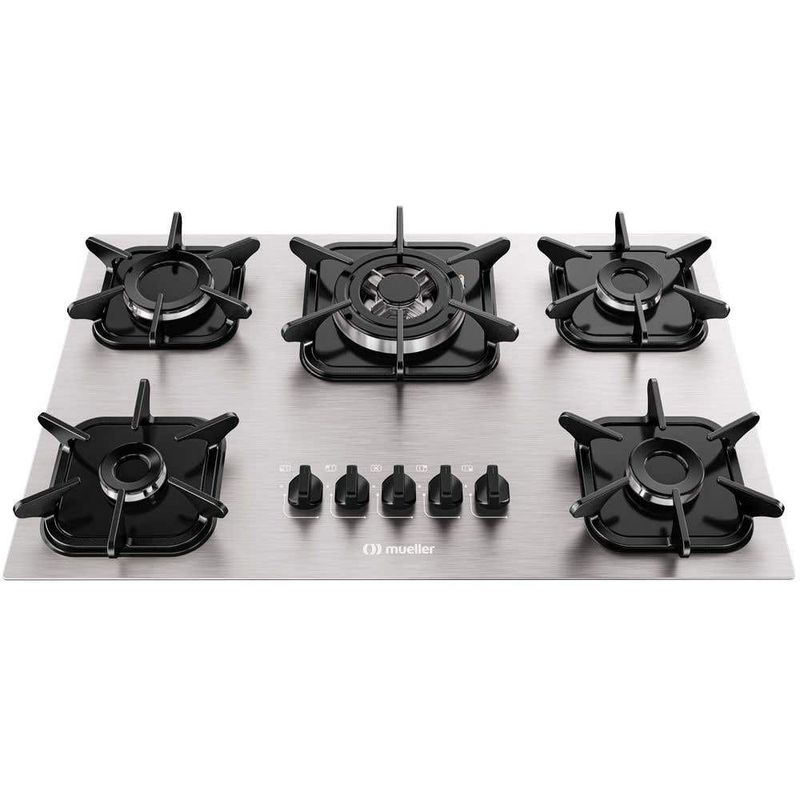 cooktop mueller 5 bocas mcg5bk alumínio