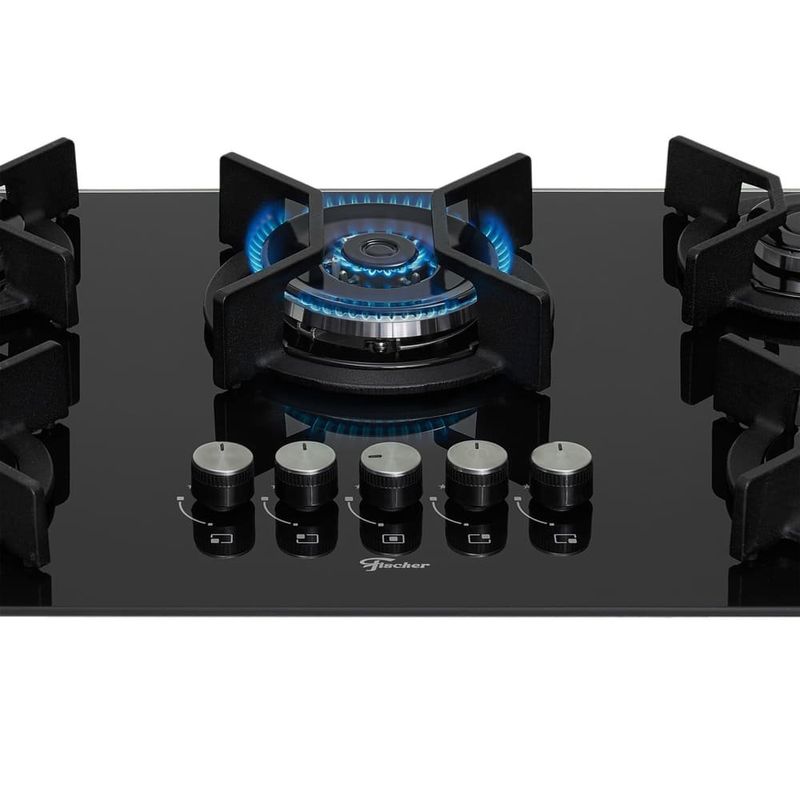 cooktop 5 bocas fischer tc infinity automático bivolt preto 26298-57077