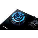 cooktop 5 bocas brastemp a gás preto bdt85aeuna