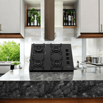 cooktop 4 bocas itatiaia essencial com mesa de vidro temperado preto bivolt (mp)