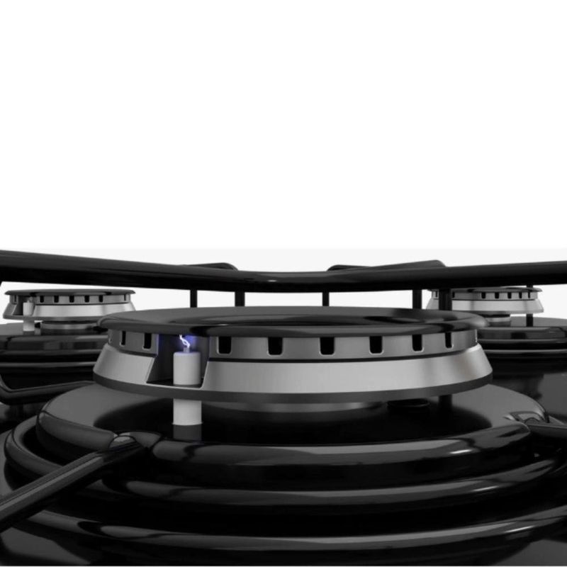 cooktop 4 bocas itatiaia essencial com mesa de vidro temperado preto bivolt (mp)