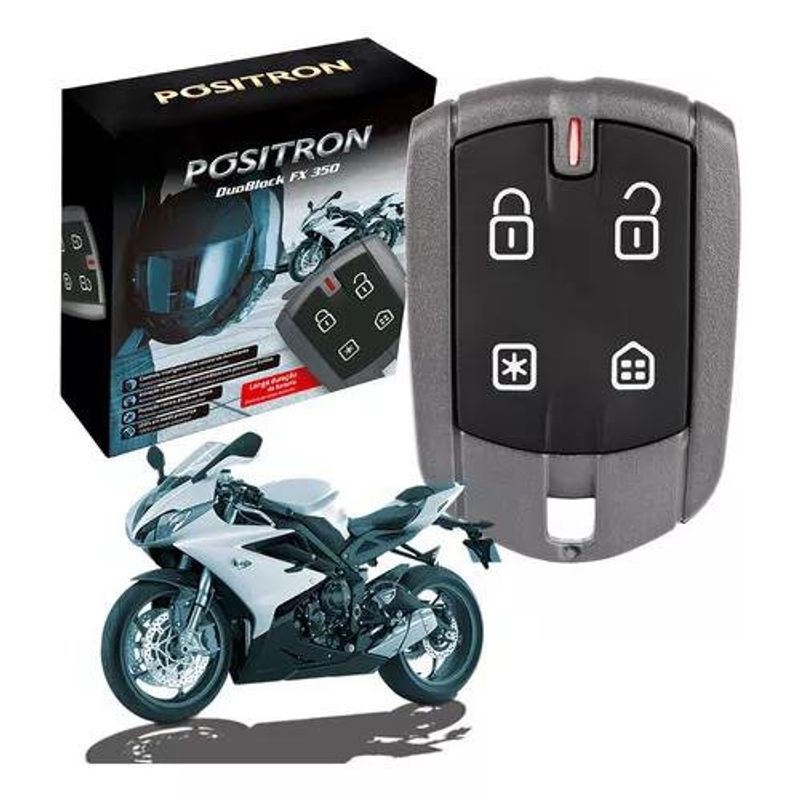 alarme para motos positron duoblock fx g8 350 com presença (mp)