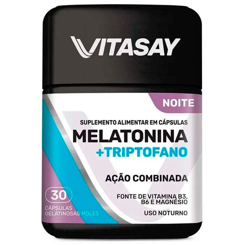 vitasay melatonina+triptofano 30 cápsulas gelatinosas suplemento alimantar hypera