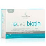 nouve biotin 30 cápsulas suplemento alimentar biotina vitaminas e minerais mantecorp