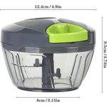 cortador manual de alimentos cambom - 550ml cinza a-bi
