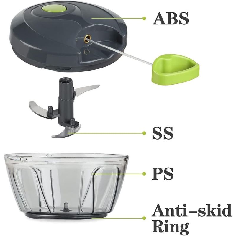 cortador manual de alimentos cambom - 550ml cinza a-bi