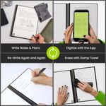 caderno inteligente rocketbook core - preto a-bi