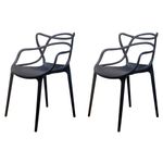 conjunto de cadeiras 2 unidades seat&co berrini preto