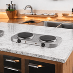 fogão elétrico de mesa 2 bocas agratto 2000w fm01 127v inox - 4917 (mp)