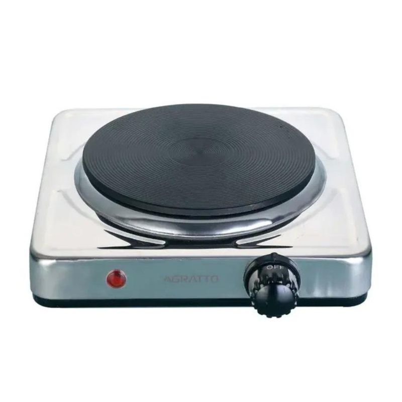 fogão elétrico de mesa 1 boca agratto 1500w fma01 127v inox - 7958 (mp)