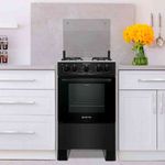 fogão 4 bocas atlas automático mônaco plus bivolt preto 300000714