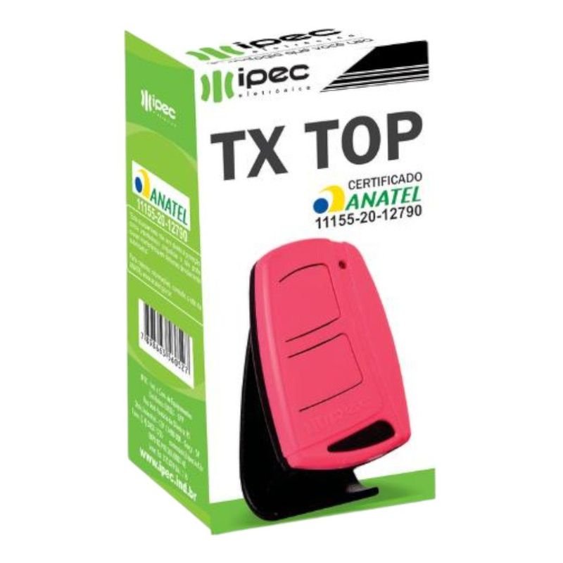 controle remoto ipec tx top 2 canais 433,92mhz rosa a2184 (mp)