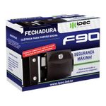fechadura ipec para portão social f90 preta (mp)