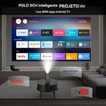 projetor ultra hd 4k crospin full hd 1080p preto (mp)