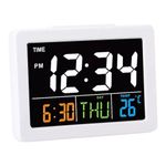 relógio de mesa yn clock 60% ps e 30% vidro branco (mp)