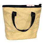 bolsa fwb seja você 27x12x24cm 0671 bege e preto (mp)