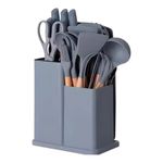 kit de utensílios kehome montana cinza 19 peças 9429 (mp)