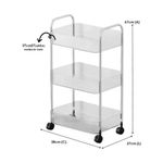 organizador kehome com rodas 3 prateleiras 67cm 9944 (mp)