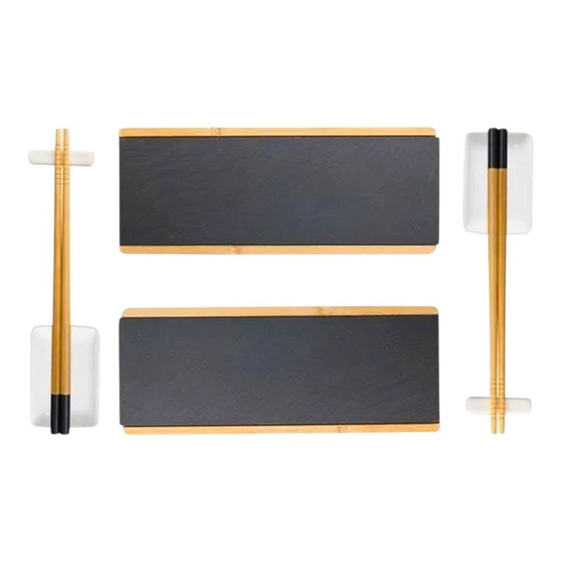 conjunto para sushi wolff de bambu akita 8 peças 20933 (mp)