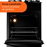 fogão 4 bocas brastemp automático bivolt mesa vidro preto bfo4vae