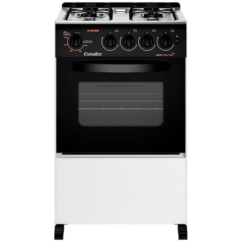fogão 4 bocas esmaltec automático caribe branco 4112